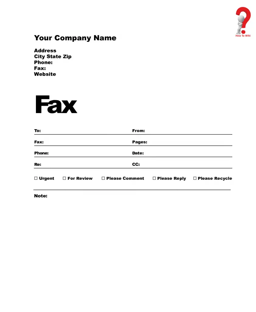 How to Write Professional Fax Cover Sheet - Full Guide | HowToWiki