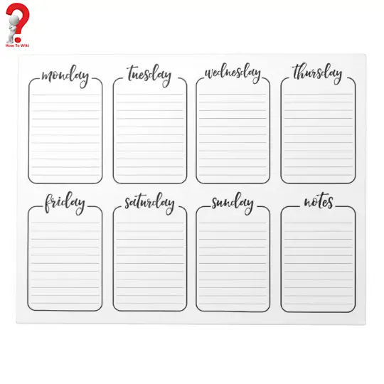 Weekly Work Schedule Calendar