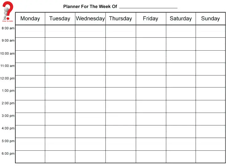 Printable Schedule Planner