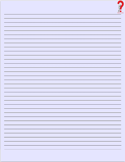 Printable Lined Paper Background