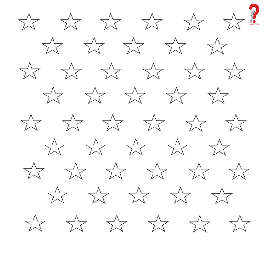 American Flag Star Template