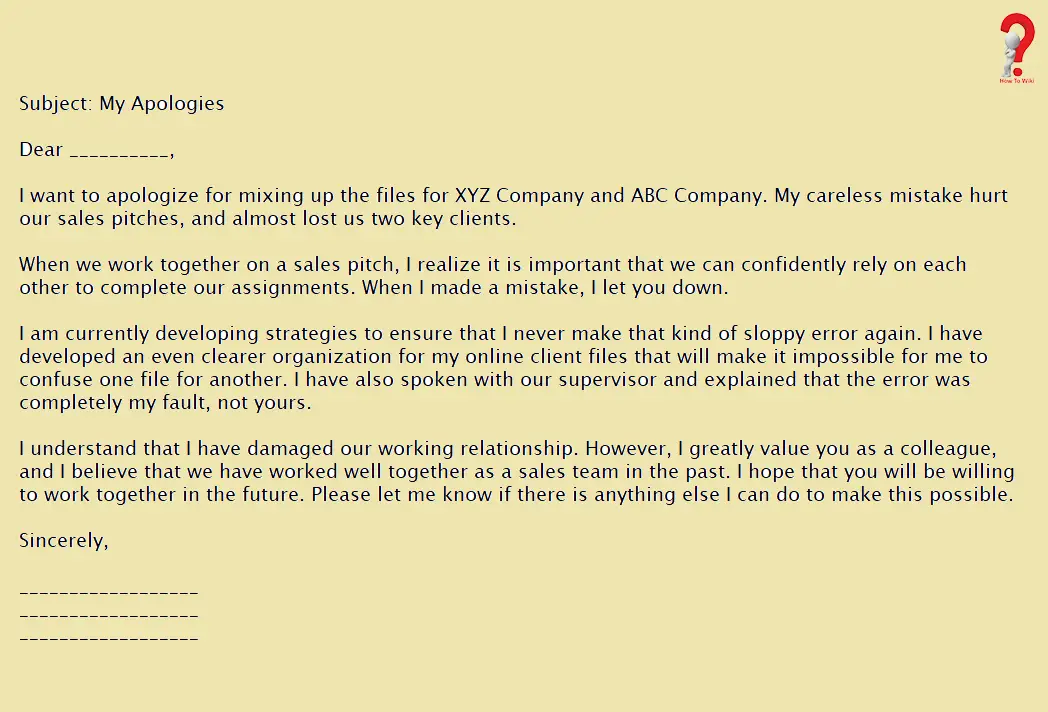 Letter To Boss For Poor Performance