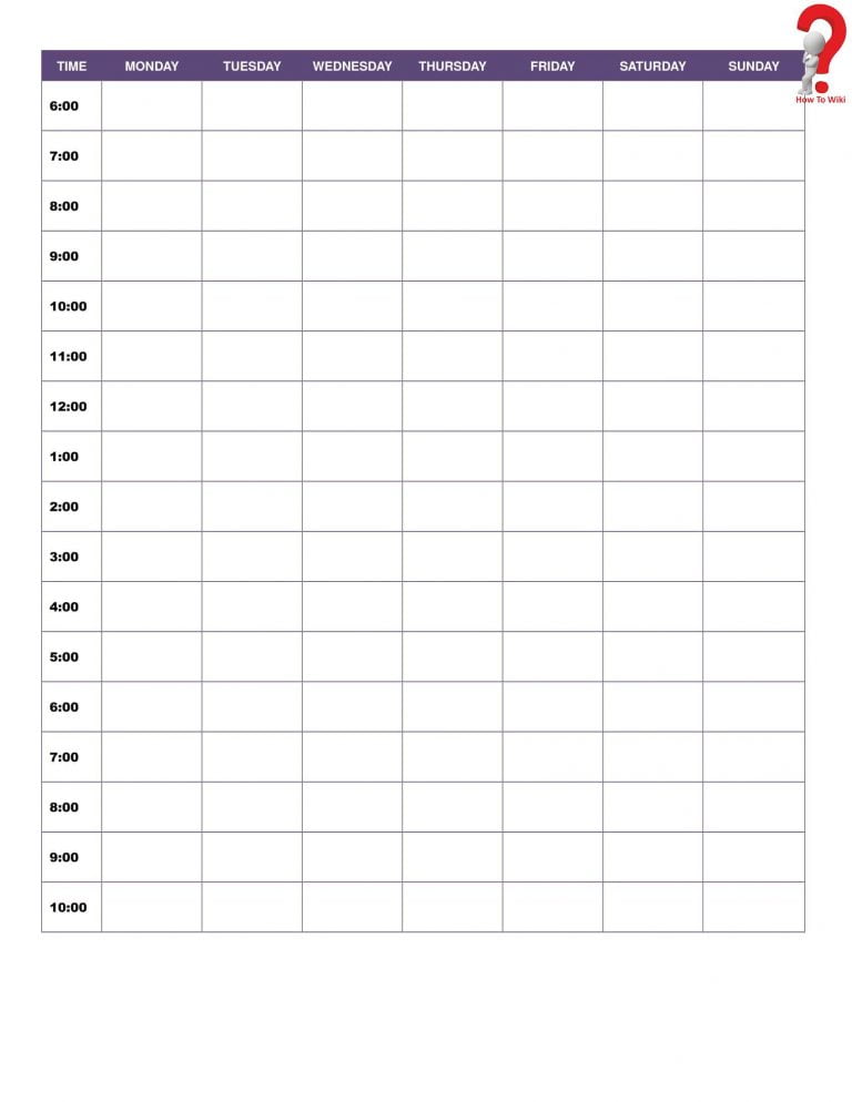 How To Use Printable Daily Planner Template Pdf Excel Word Howtowiki