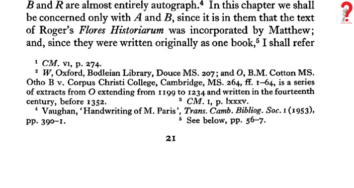 footnotes examples