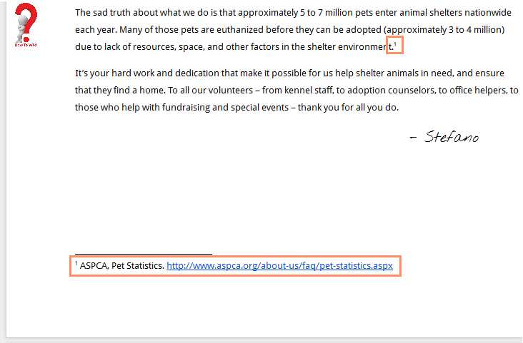 How To Do Footnotes With Example HowToWiki