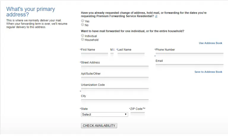 usps mail forwarding form pdf