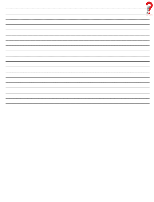 Horizontal Lined Paper