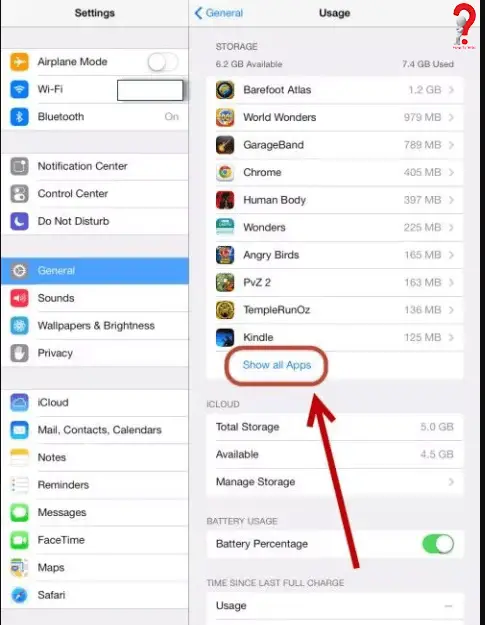 delete apps in iphone