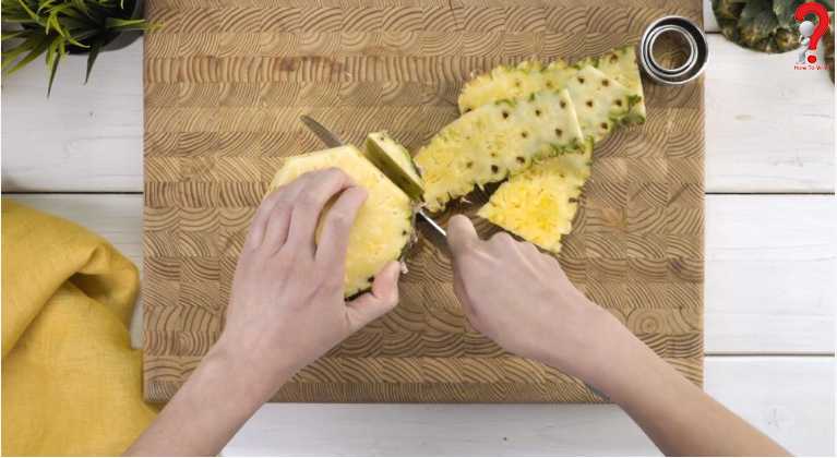 Cut Pineapple Into Rings