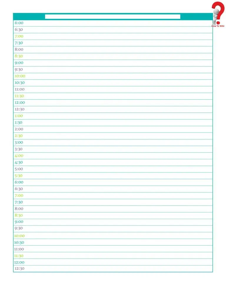 How To Use Printable Daily Planner Template Pdf Excel Word Howtowiki