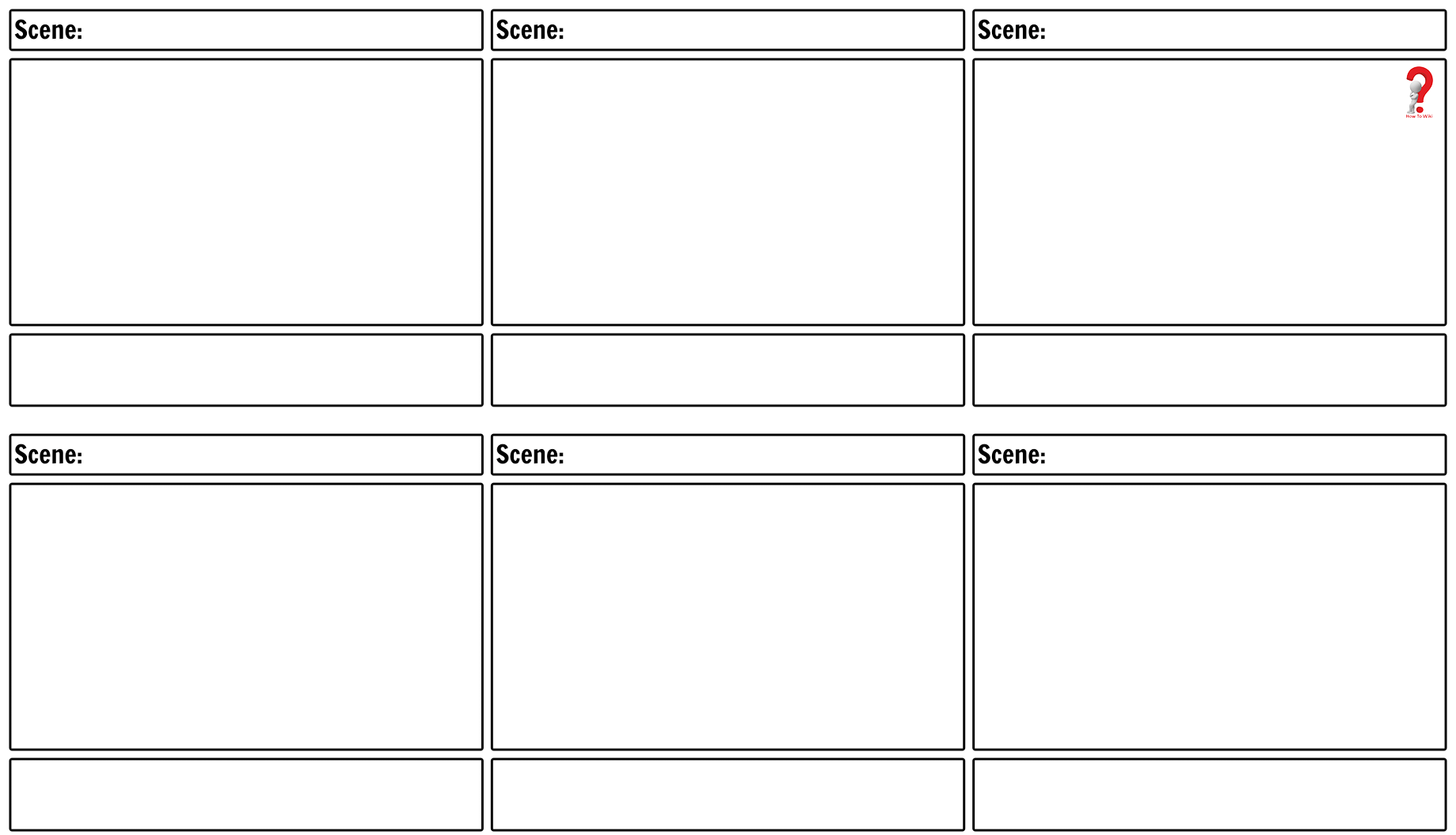 Blank Storyboard Template