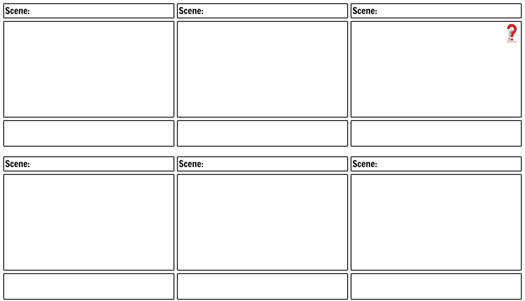 Blank Storyboard Template