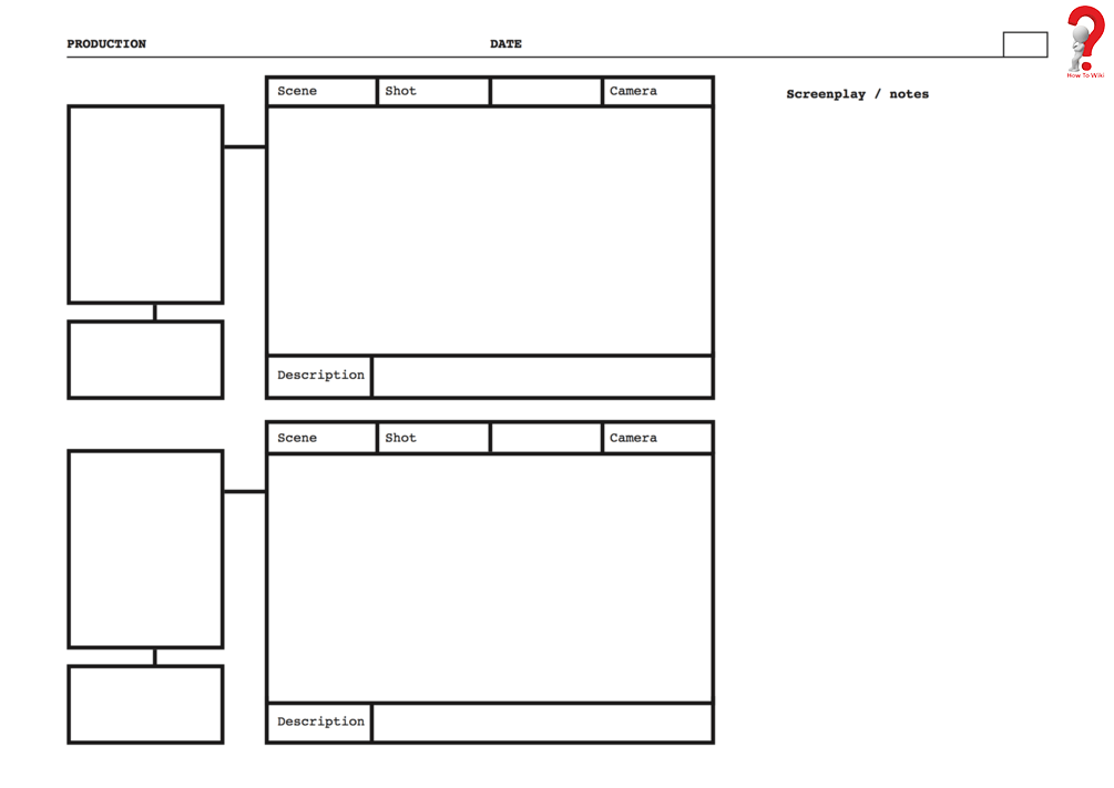 printable storyboard template