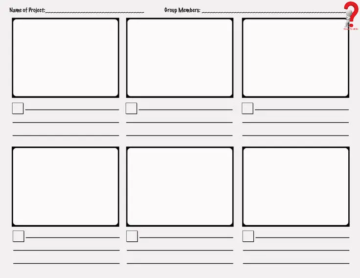 Create Photoshop Storyboard Template