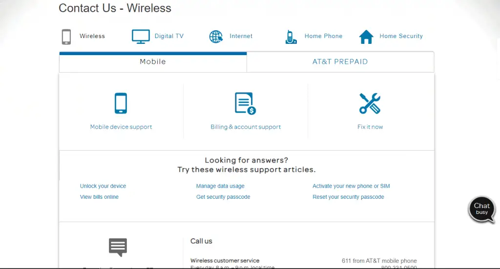 att customer service travel plan