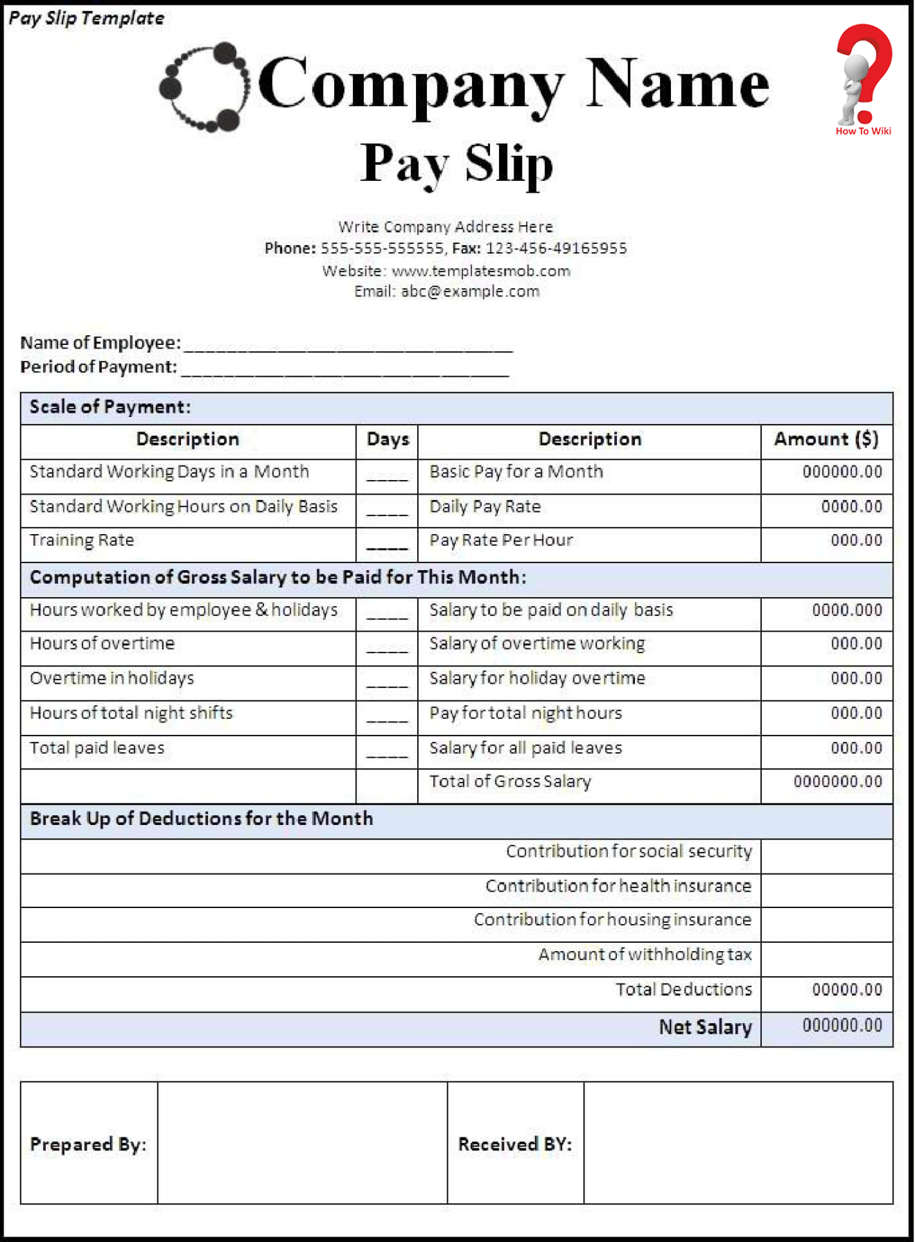 how-to-make-salary-slip-format-in-pdf-excel-word-how-to-wiki