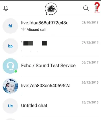 Delete chat on skype