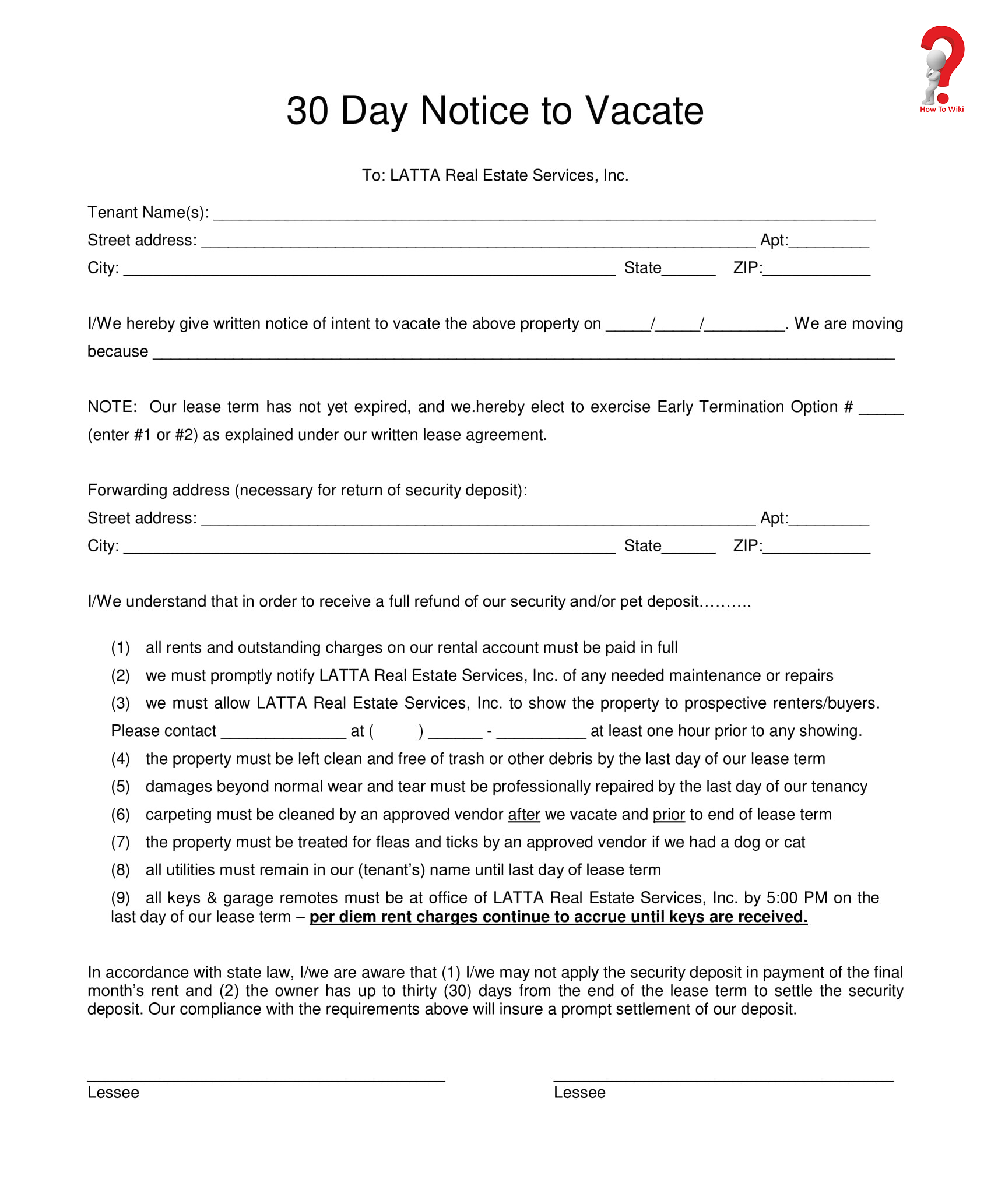 How To Write Notice Letter Template In PDF Word HowToWiki
