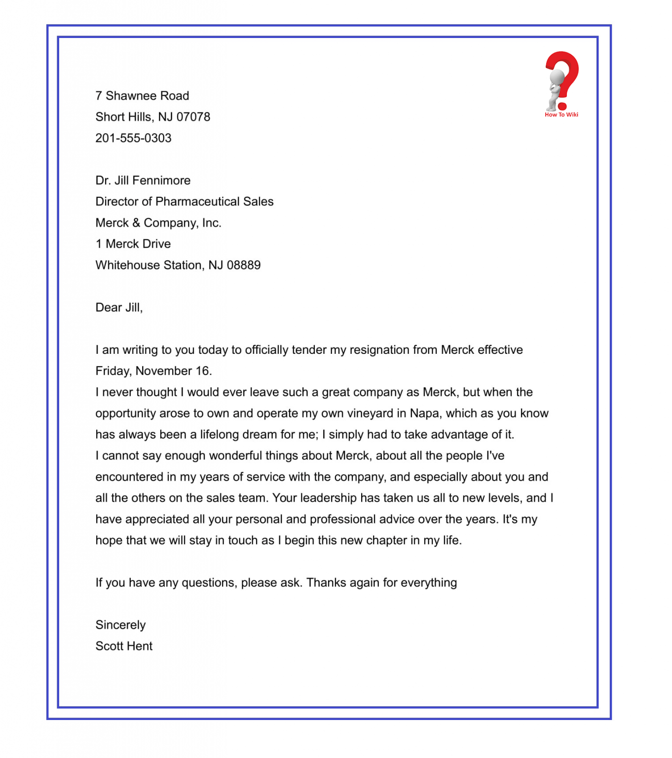 how to write a notice letter example