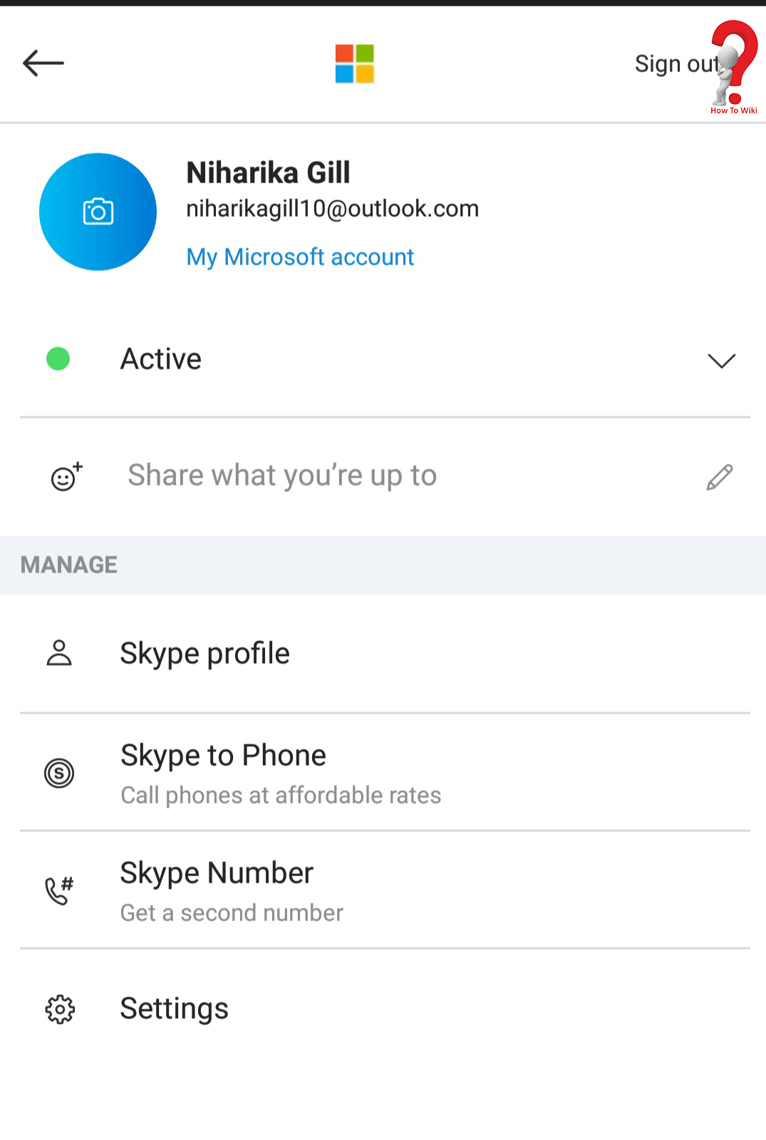 make skype account