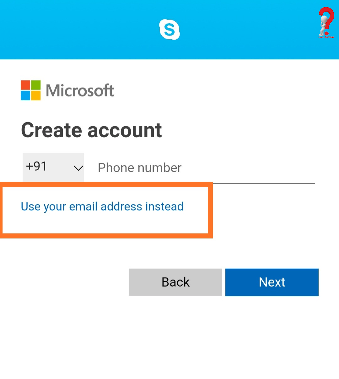 cannot create skype account name