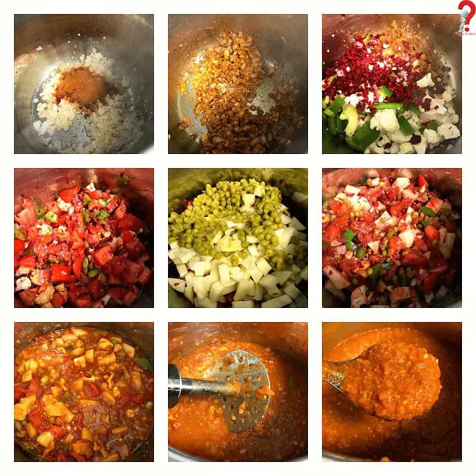 Pav Bhaji Ingredients