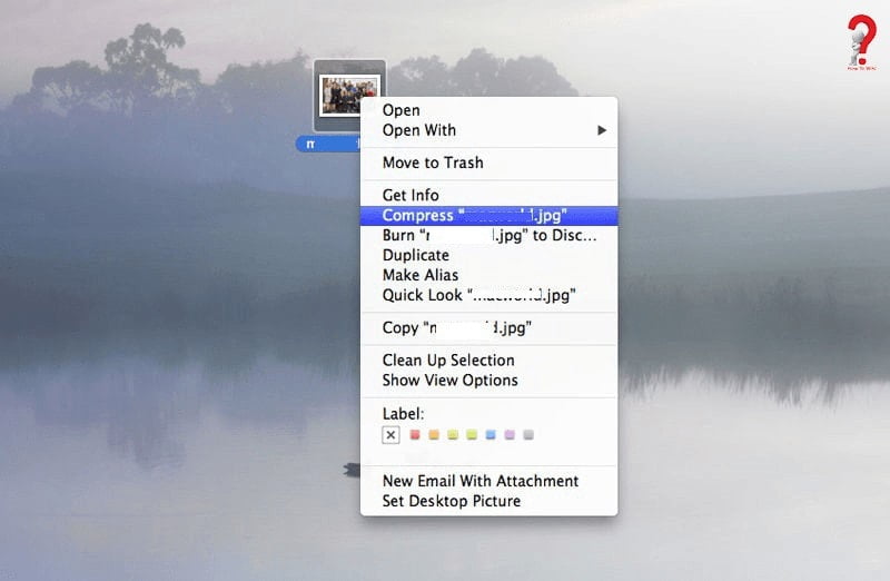 Create zip in mac