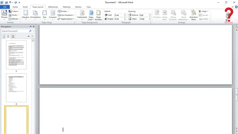 Delete page in Word Mac