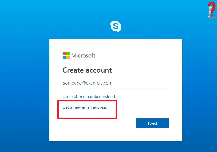 how to create skype account without microsoft account