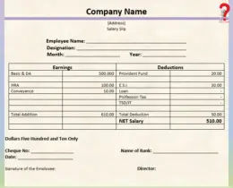 How To Create a Free Payslip Template in Excel, PDF, Word Format | How ...