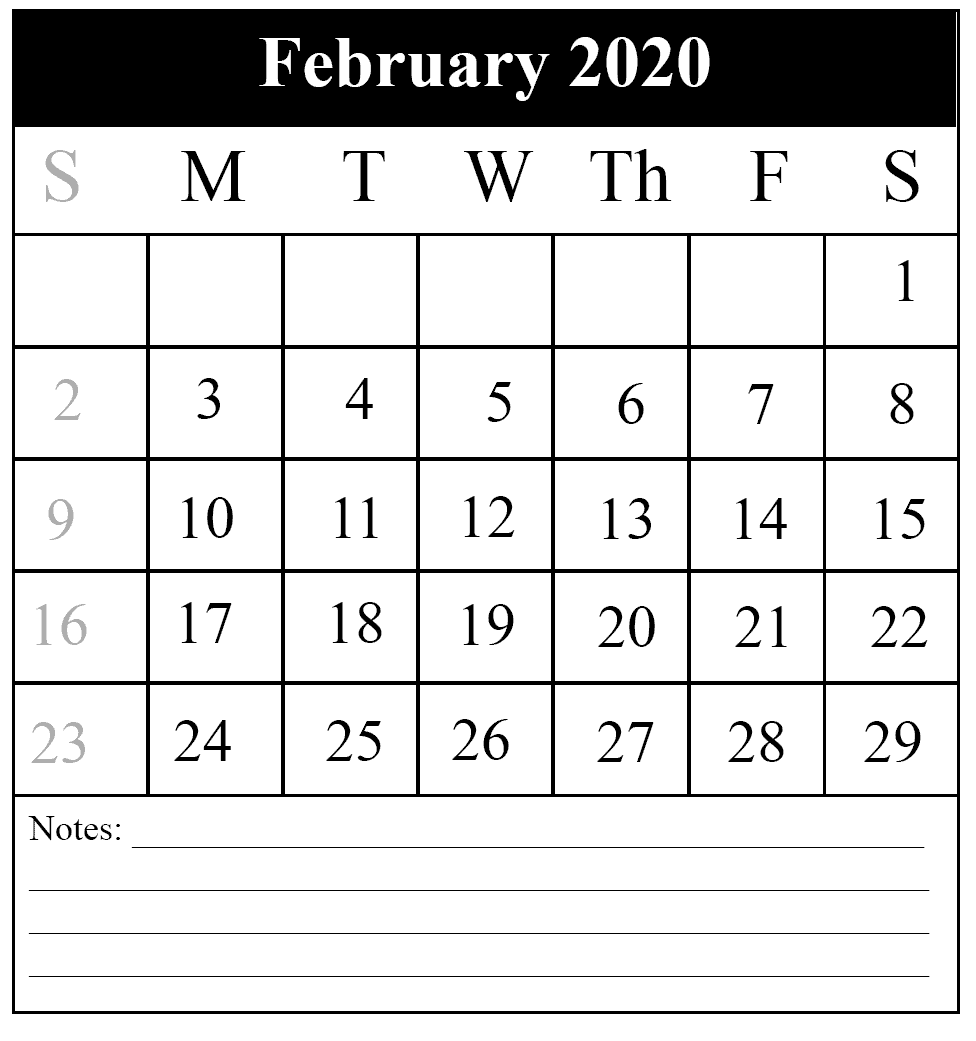February Calendar Schedule Planner