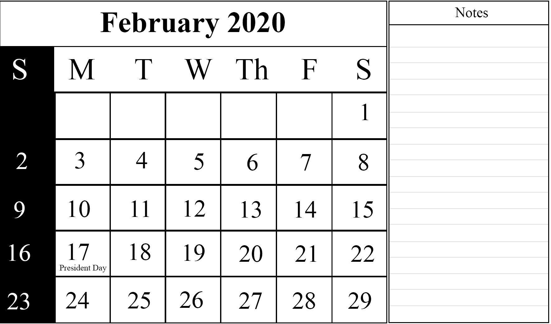 How To Schedule Your Month With February 2020 Printable