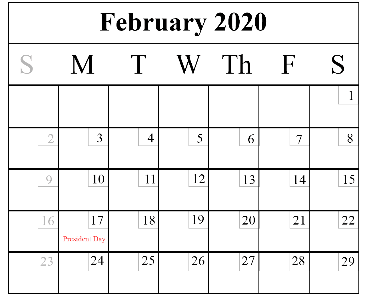 How To Schedule Your Month With February 2020 Printable ...