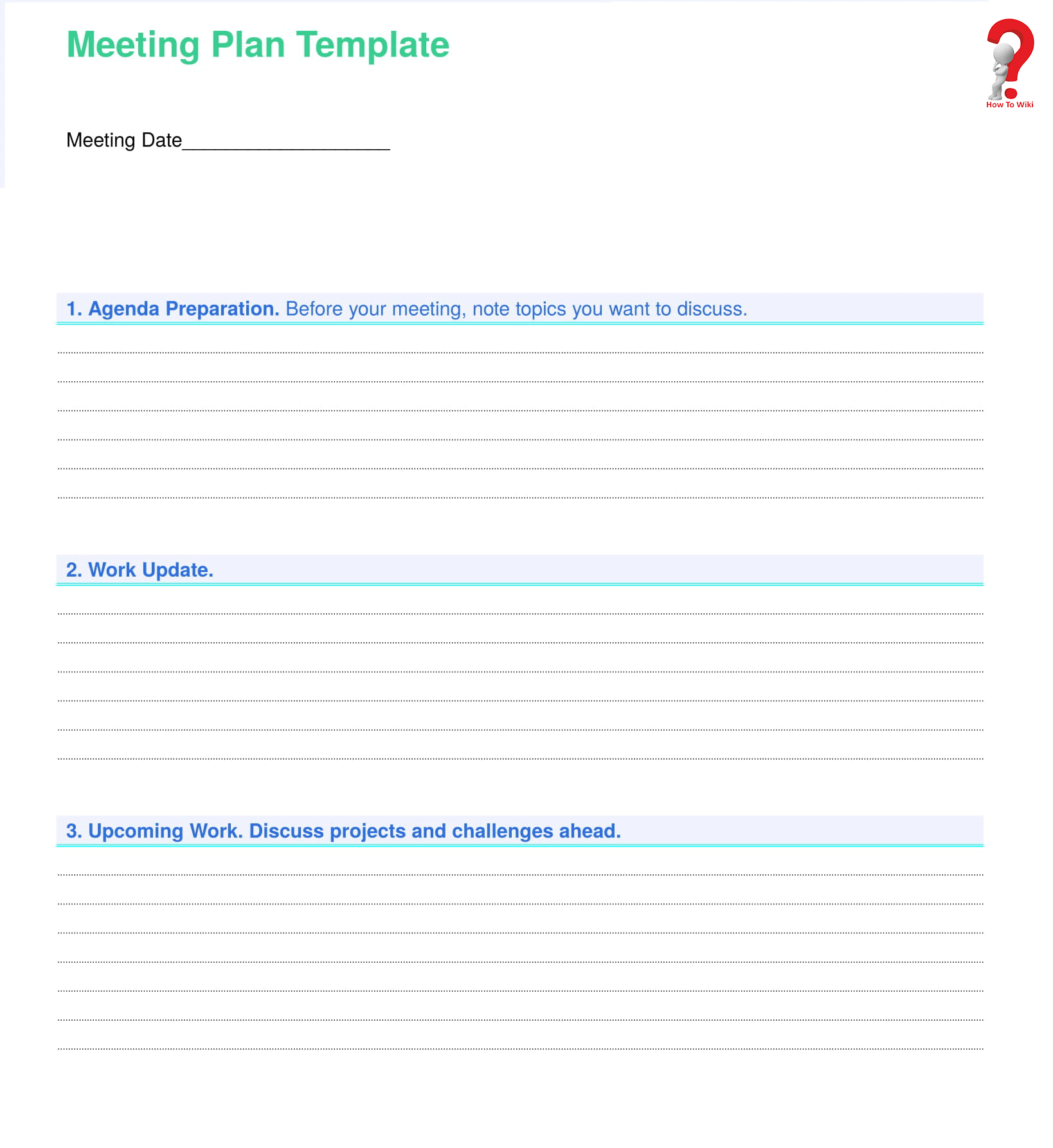 genenral meeting agenda