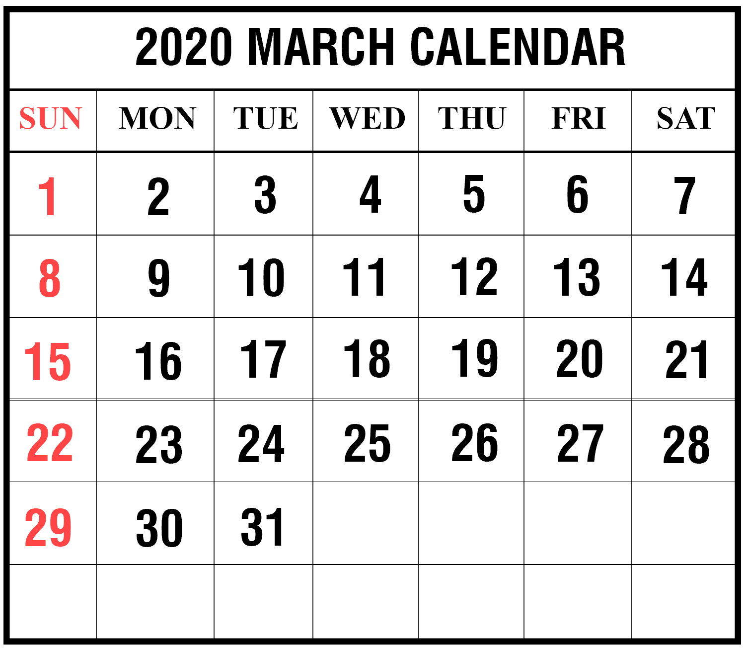 How To Schedule Your Month With March 2020 Printable Calendar 26 2020 March Holidays Calendar