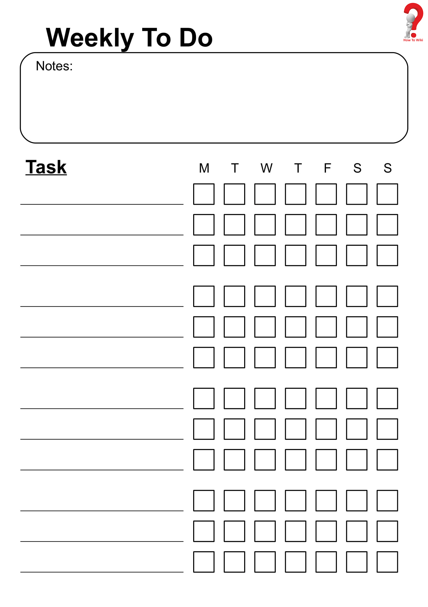 chedule Your Week With Weekly To Do List Template