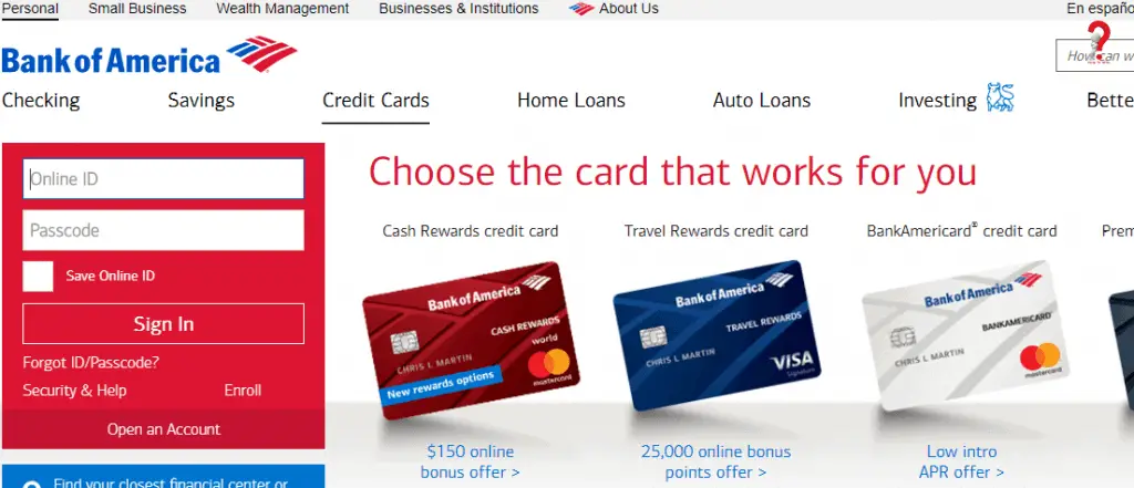 bank of america customer service online