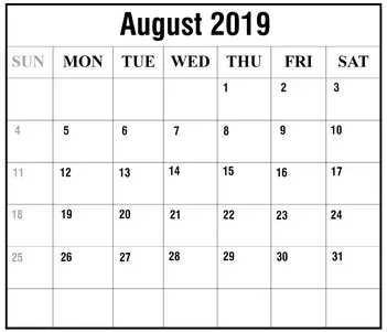 how to schedule your month with august 2019 printable calendar howtowiki