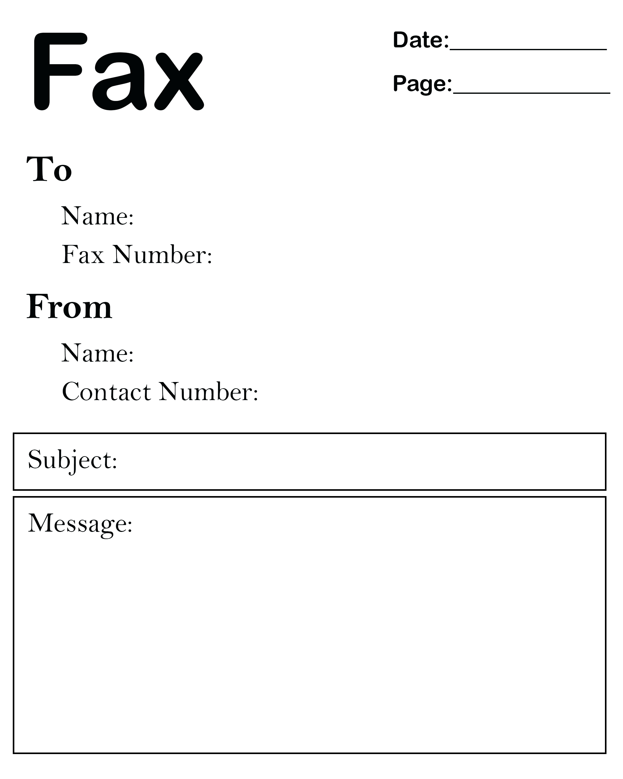 online fax cover sheet in google docs