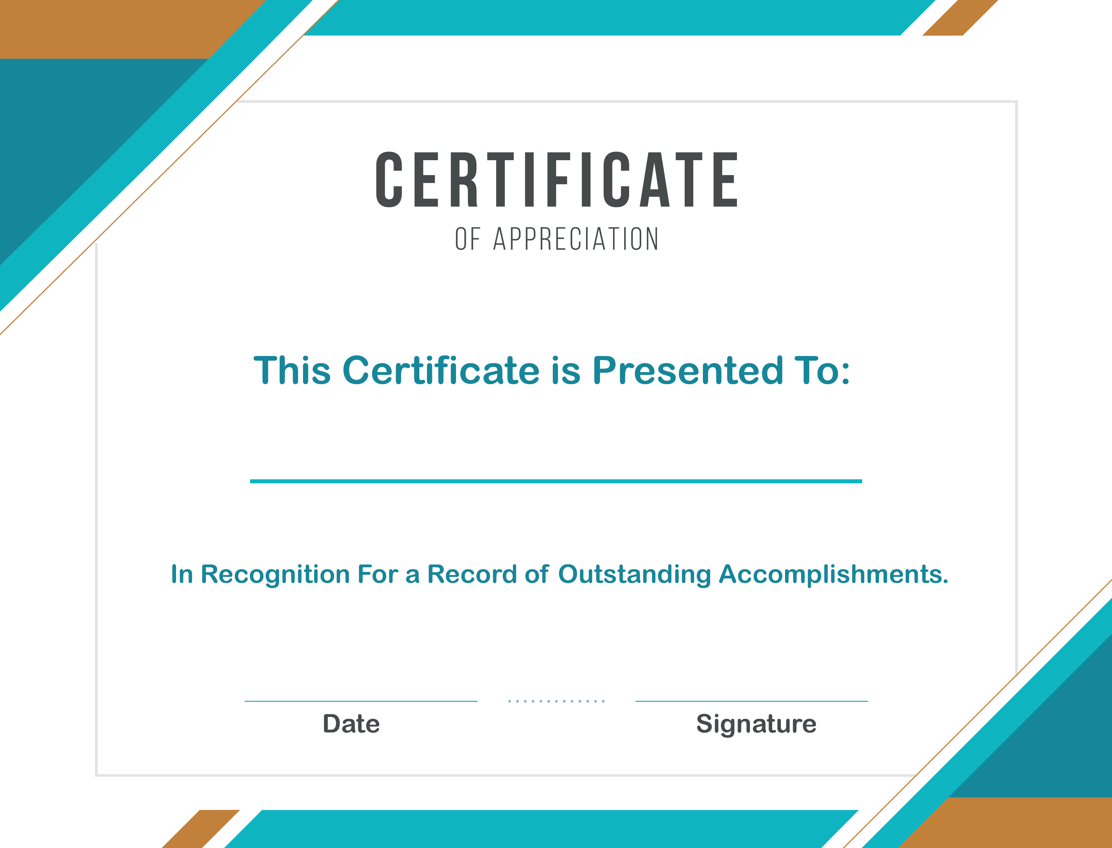 7 Sample Format Of Certificate Of Appreciation Template HowToWiki