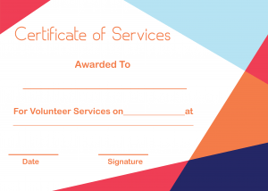 5+ Free Printable Certificate Of Service Templates | HowToWiki