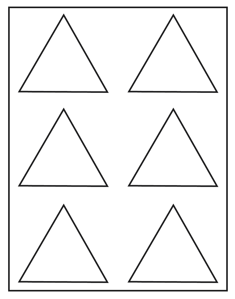 Triangle Template Printable