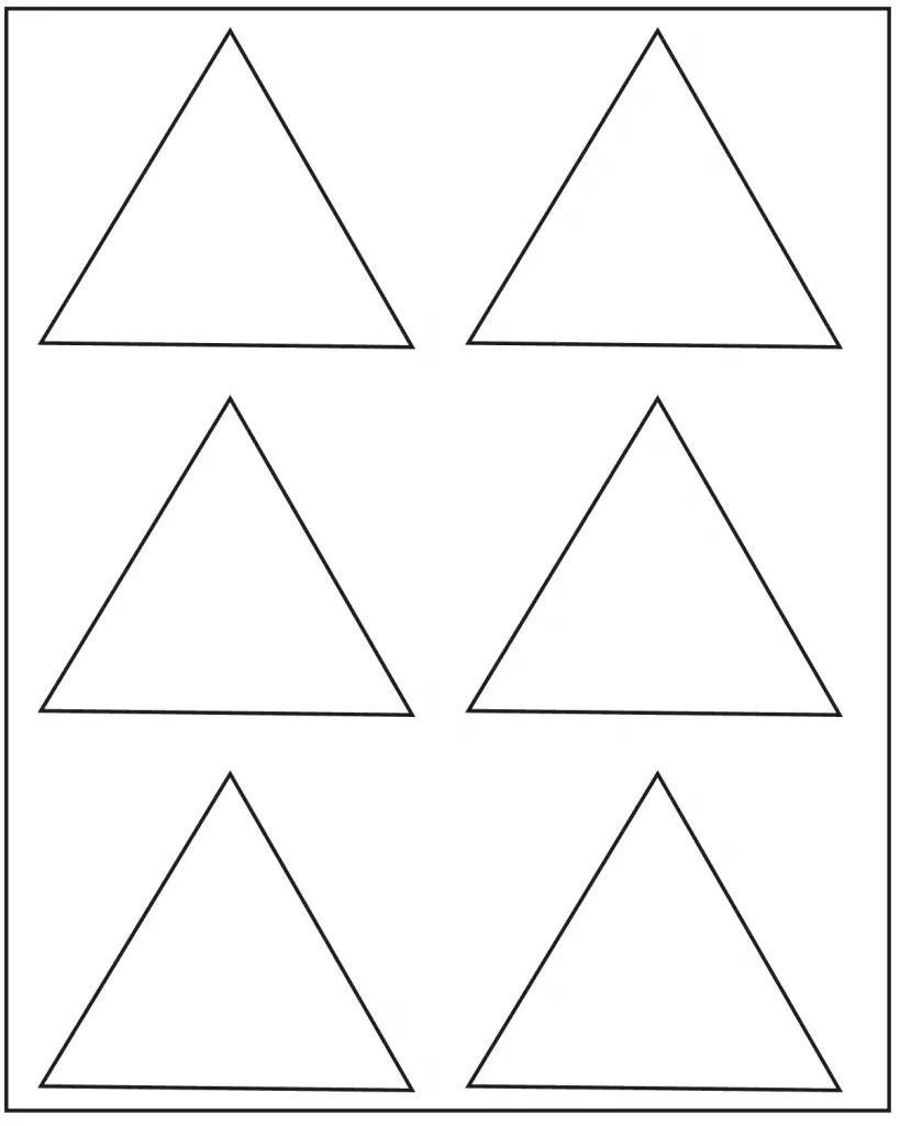 5+ Free Printable Blank Triangle Template | HowToWiki