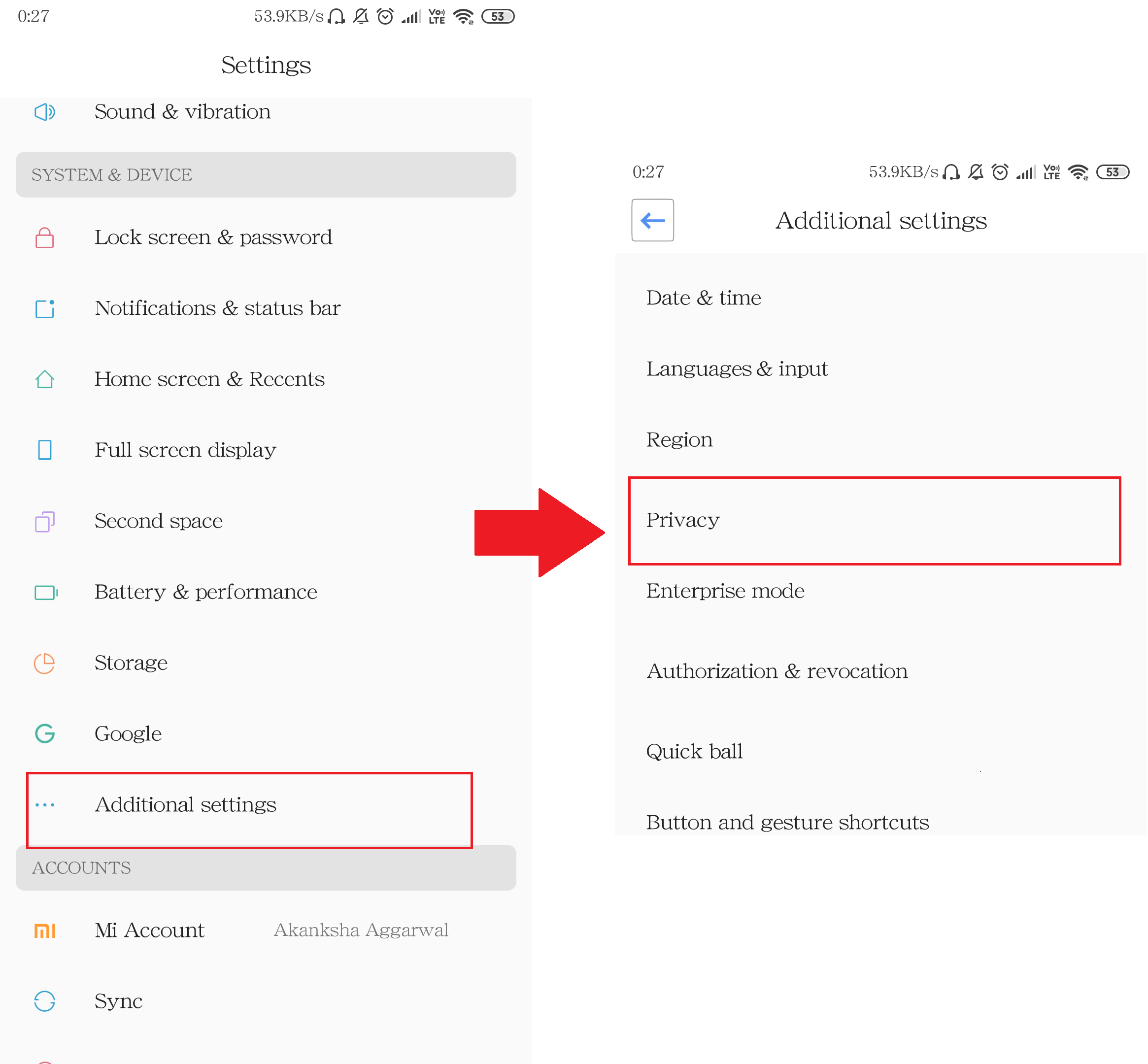 Install apk in android by internal memory