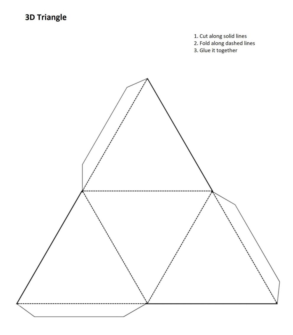 5+ Free Printable Blank Triangle Template | How To Wiki