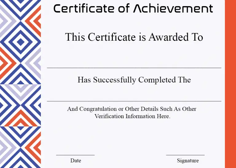 5+ Free Achievement Certificates Templates | HowToWiki