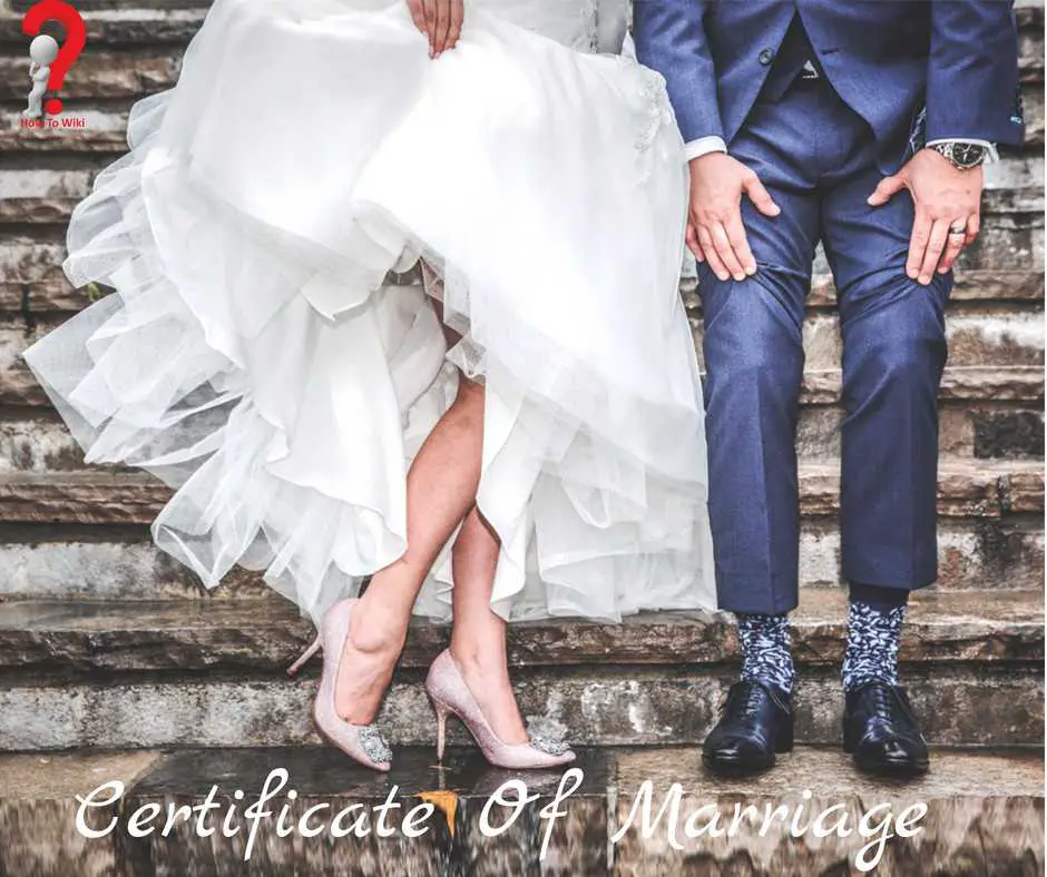 Certificate Of Marriage