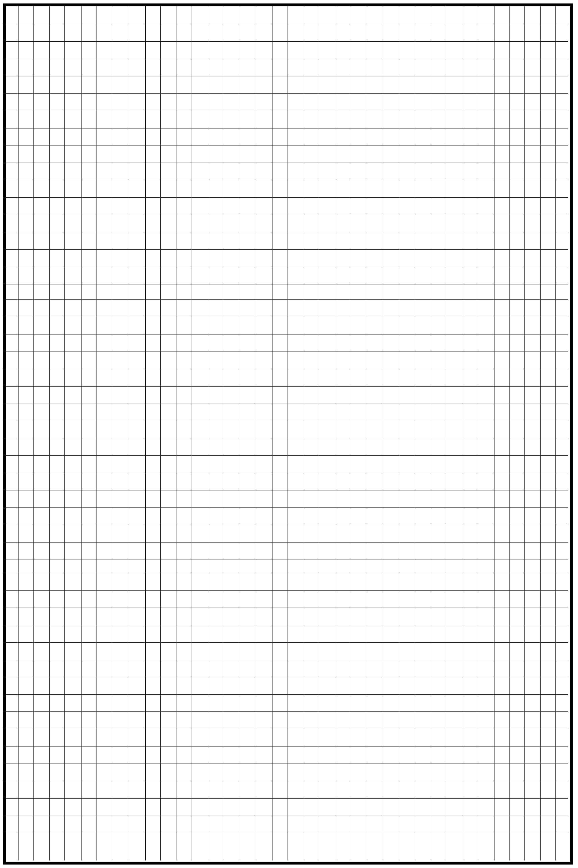 Large Grid Paper Printable