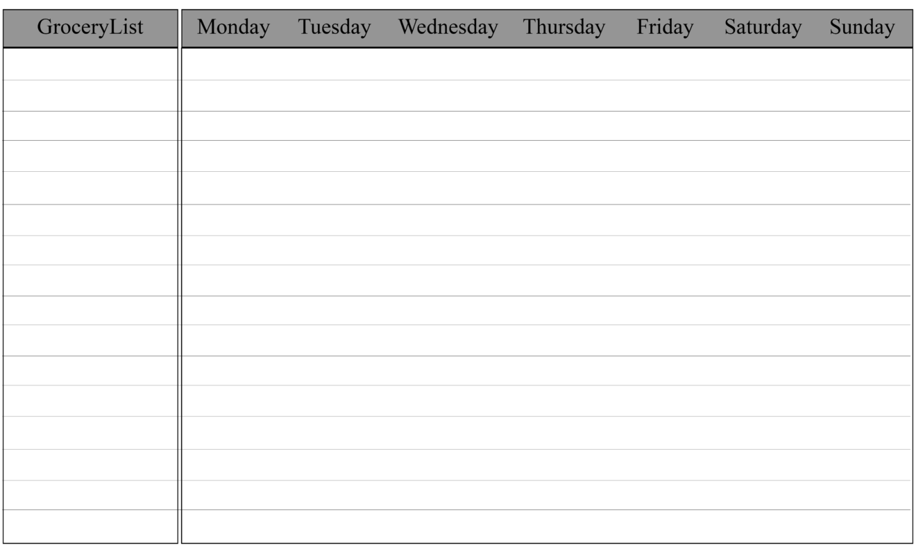 weekly meal planner for family templates how to wiki howtowiki