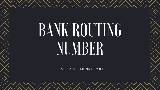 Bank Routing number